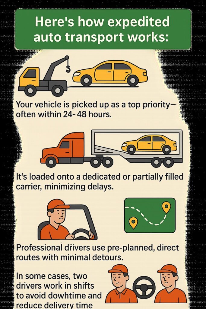 Expedited Car Transport Infographic