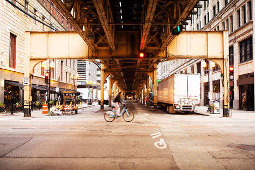 Biking in the city