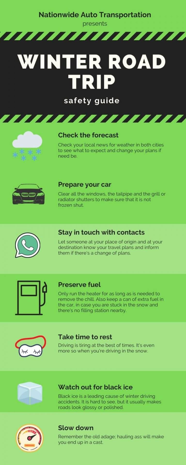 How to Drive Safely in Snow and Ice Tips from NAT car transporters