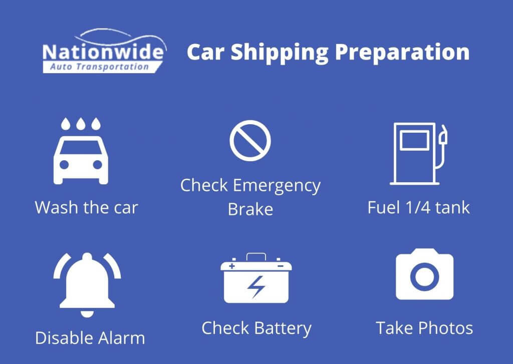 expedited car shipping preparation