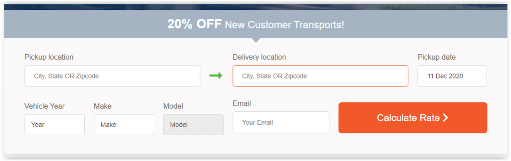 car shipping calculator