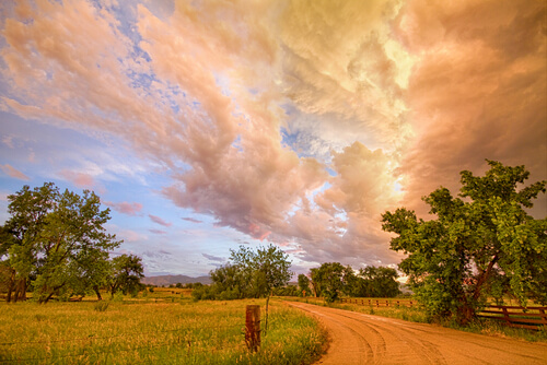 Beautiful Colorado sunset