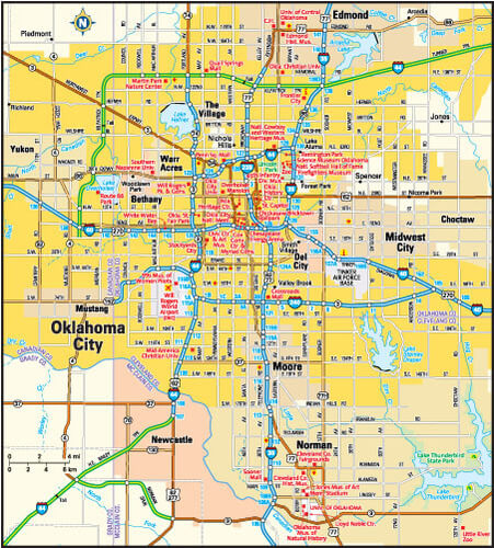 Oklahoma City map