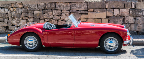 Storing a classic car