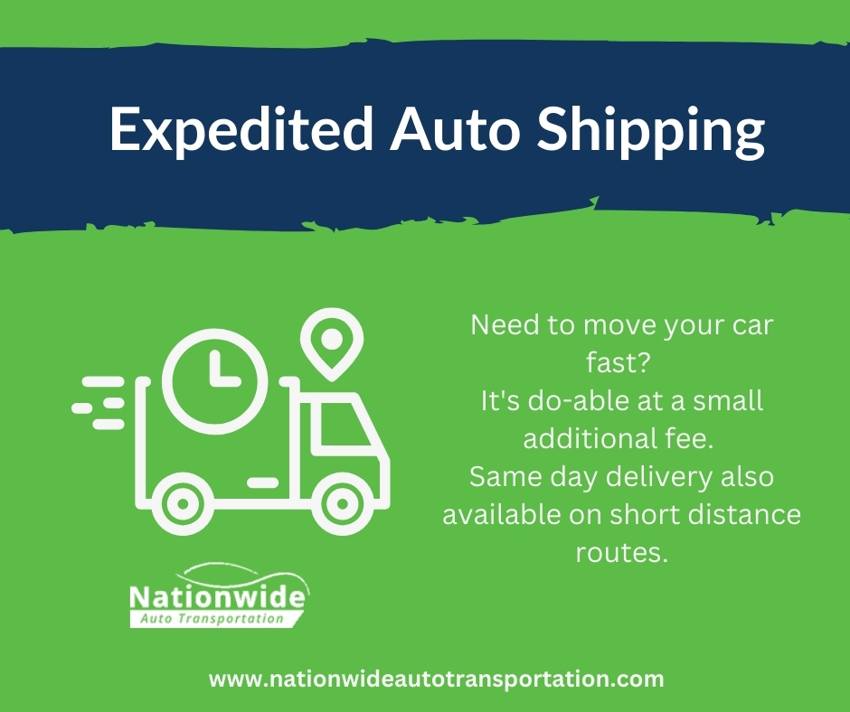 expedited auto shipping infographic