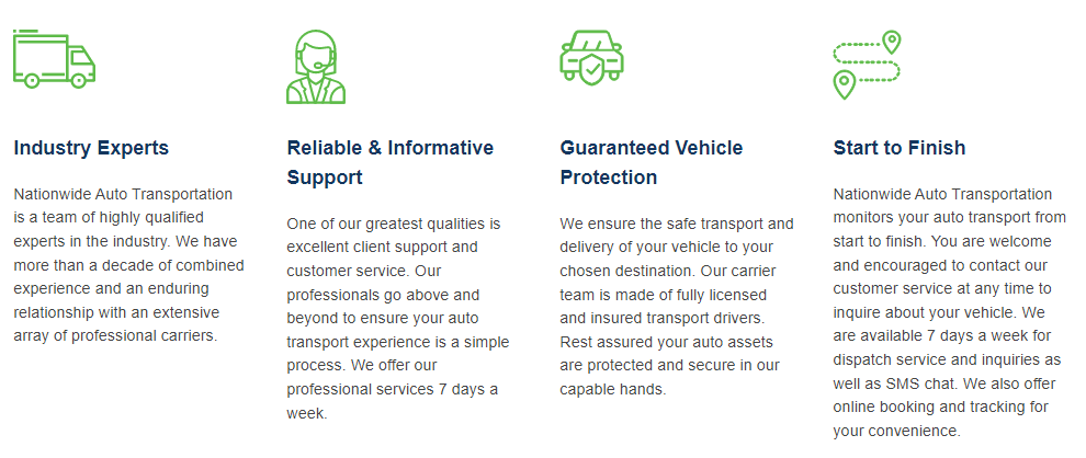 Nationwide Auto Transport are industry experts