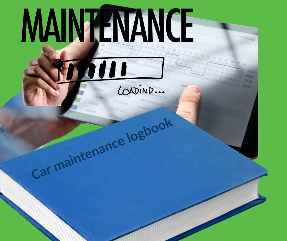 holding car maintenance logbook