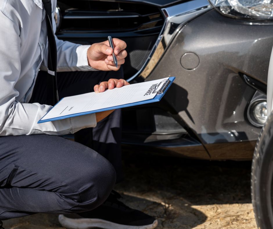 Inspecting and documenting pre-existing car damage