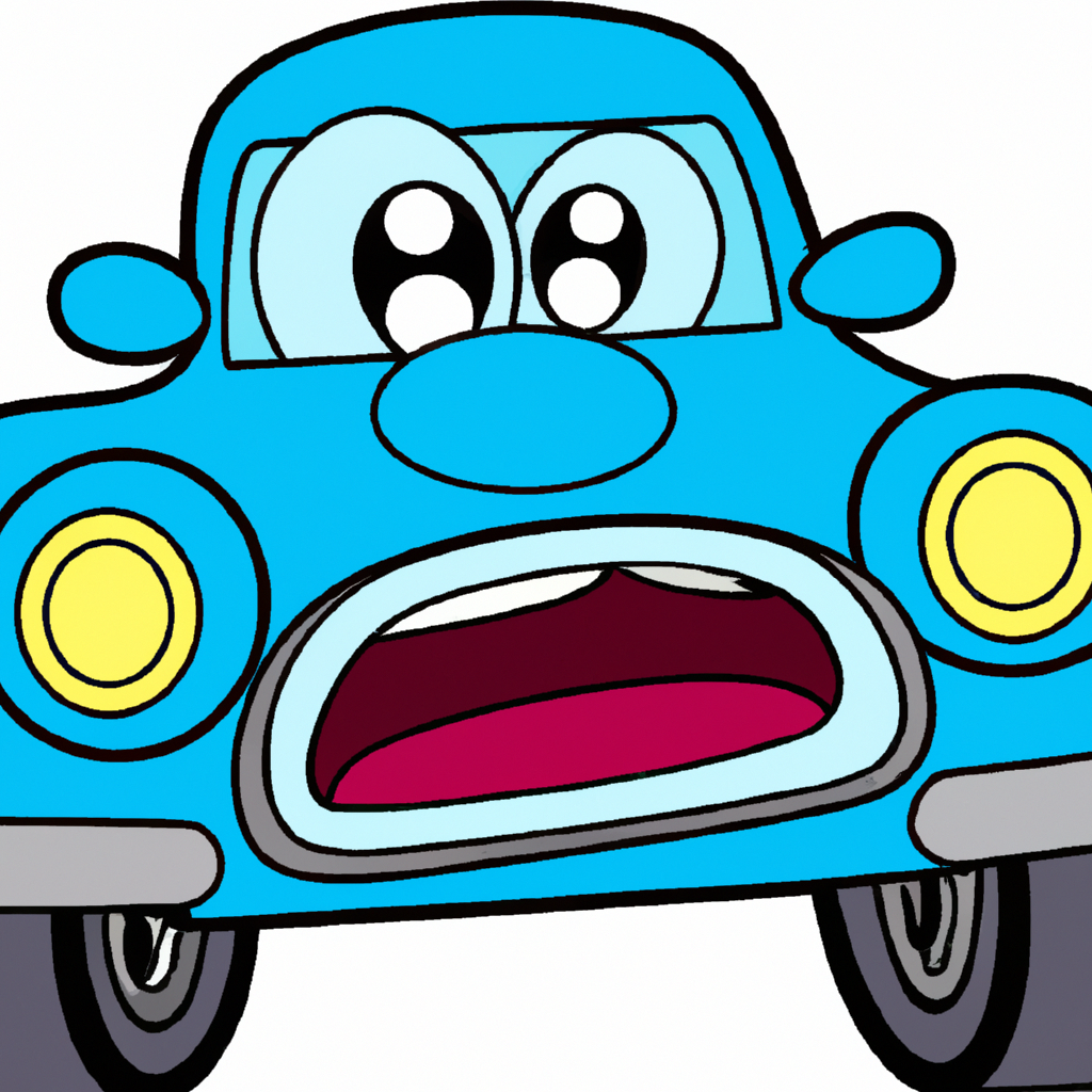 Cartoon car surprised by common car shipping mistakes