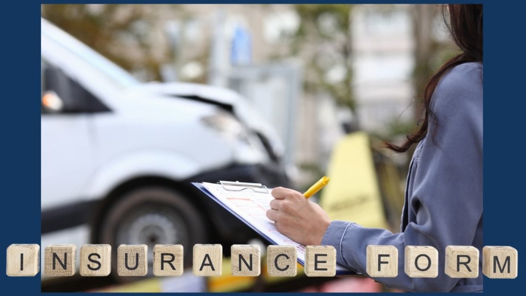 Person filing an insurance claim after car shipment