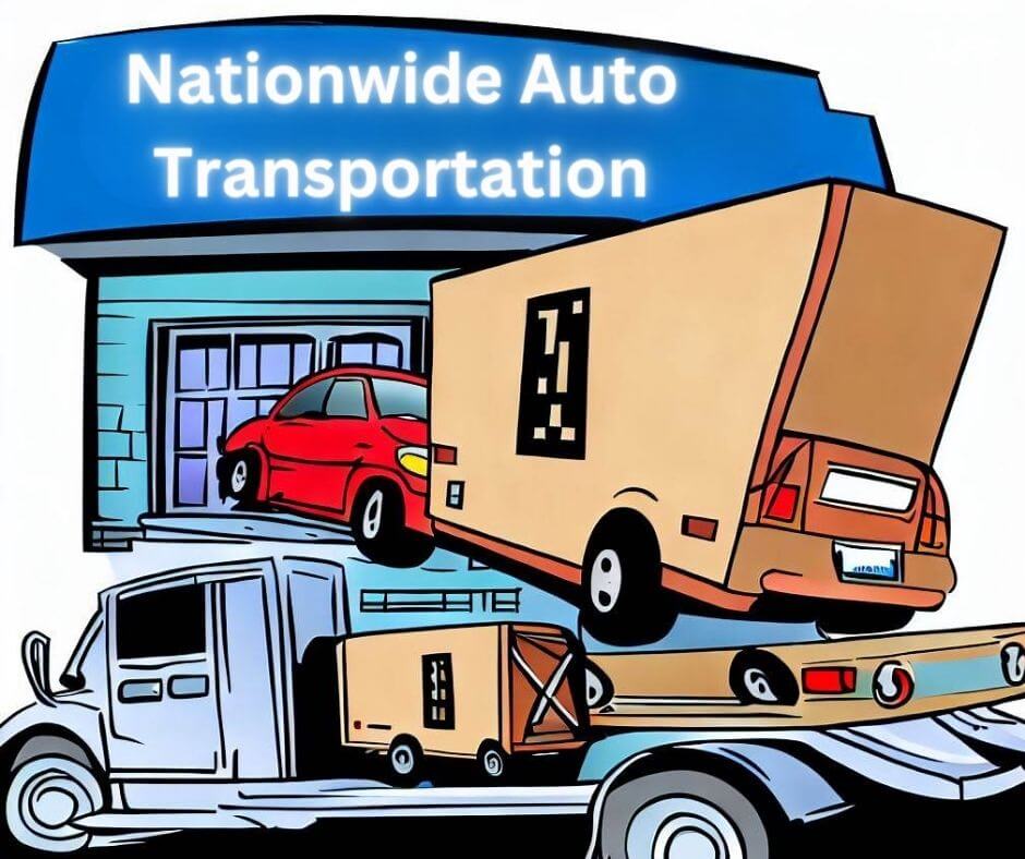 Nationwide Auto Transportation truck with company logo