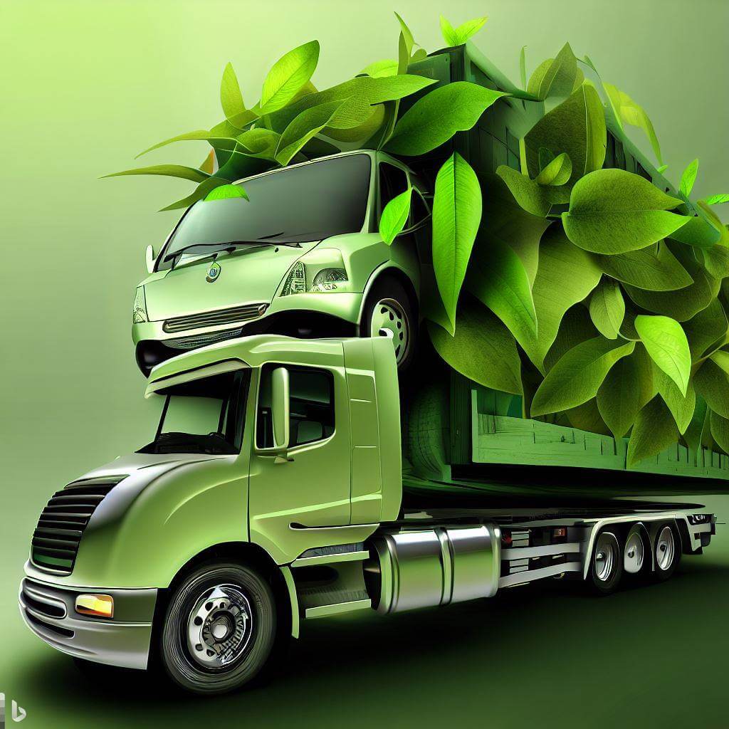 Auto shipping truck going green