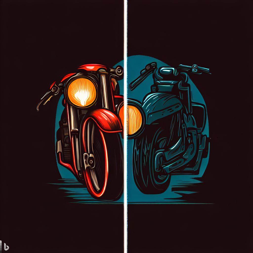Motorcycle headlights and taillights