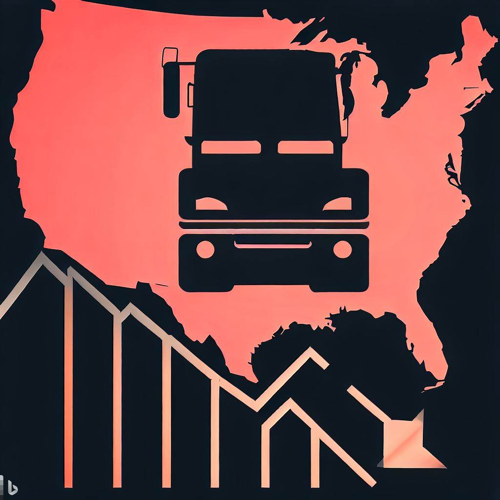 Infographic illustrating the shortage of qualified truck drivers in the U.S.
