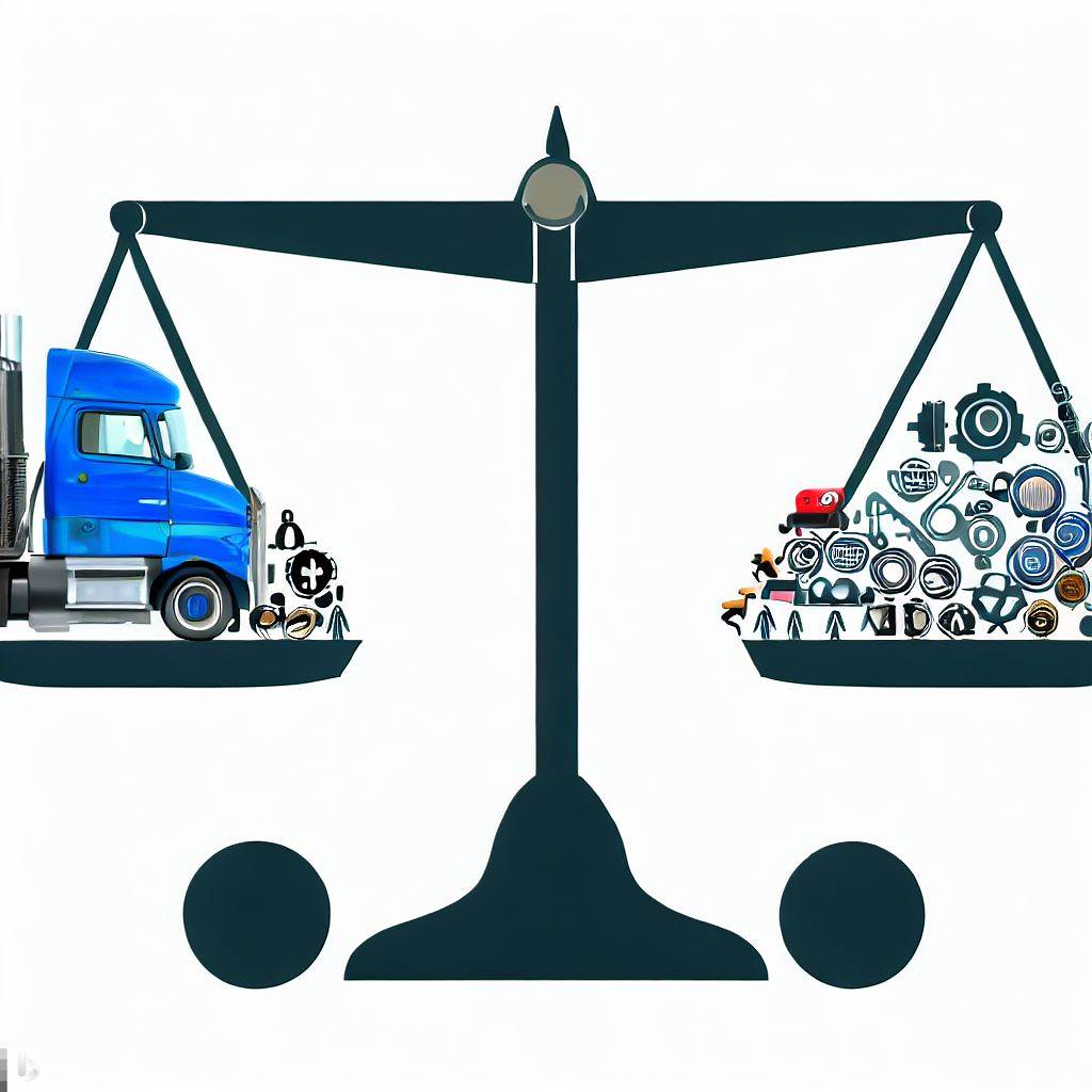 Scale balancing job loss and job creation due to autonomous trucks in the auto shipping industry
