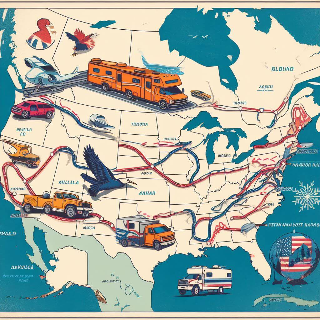 Popular Winter Car Shipping Routes