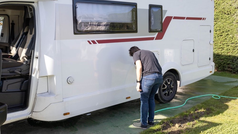 Pre-shipping inspection of an RV