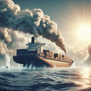 Environmental impact of boat shipping under greenhouse gas targets.