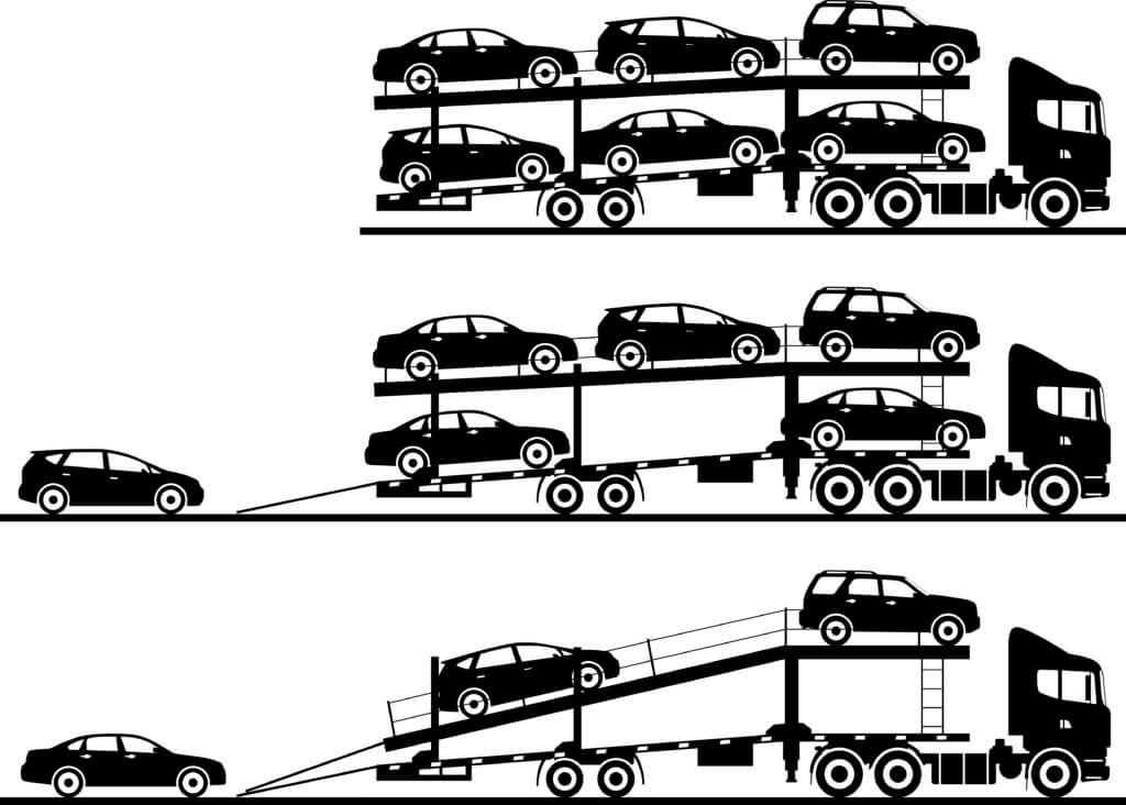 Different types of car transport trucks