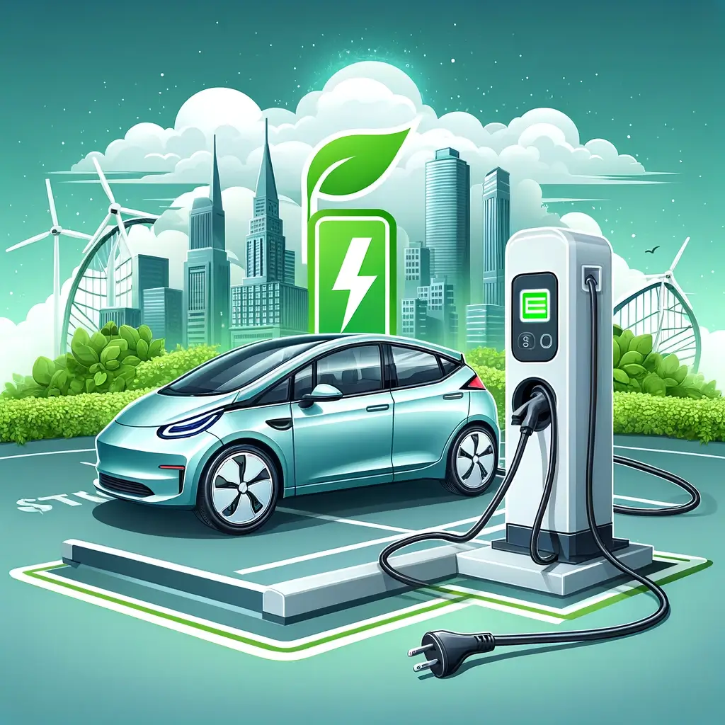 Electric vehicle charging station, symbolizing the future of vehicle transportation solutions.