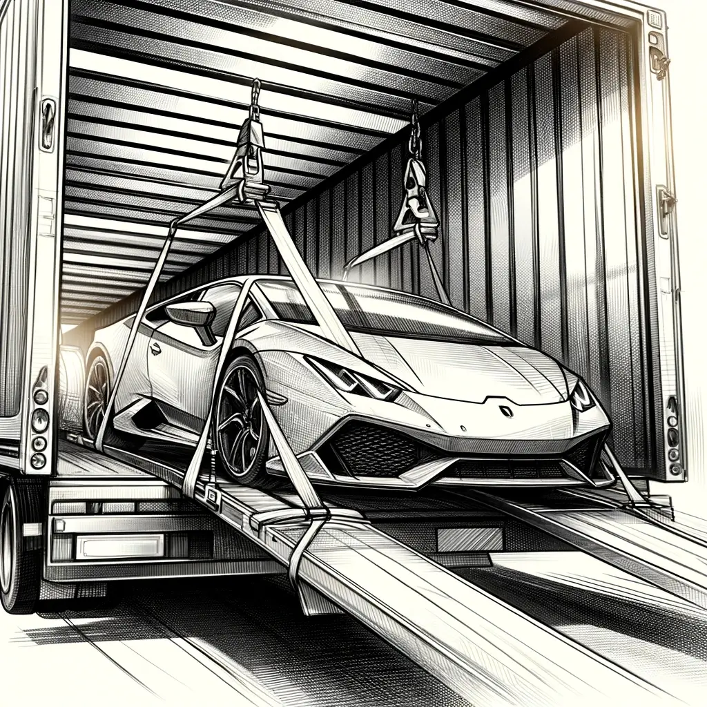 Secure enclosed auto transport service, a key advantage of shipping vehicles.
