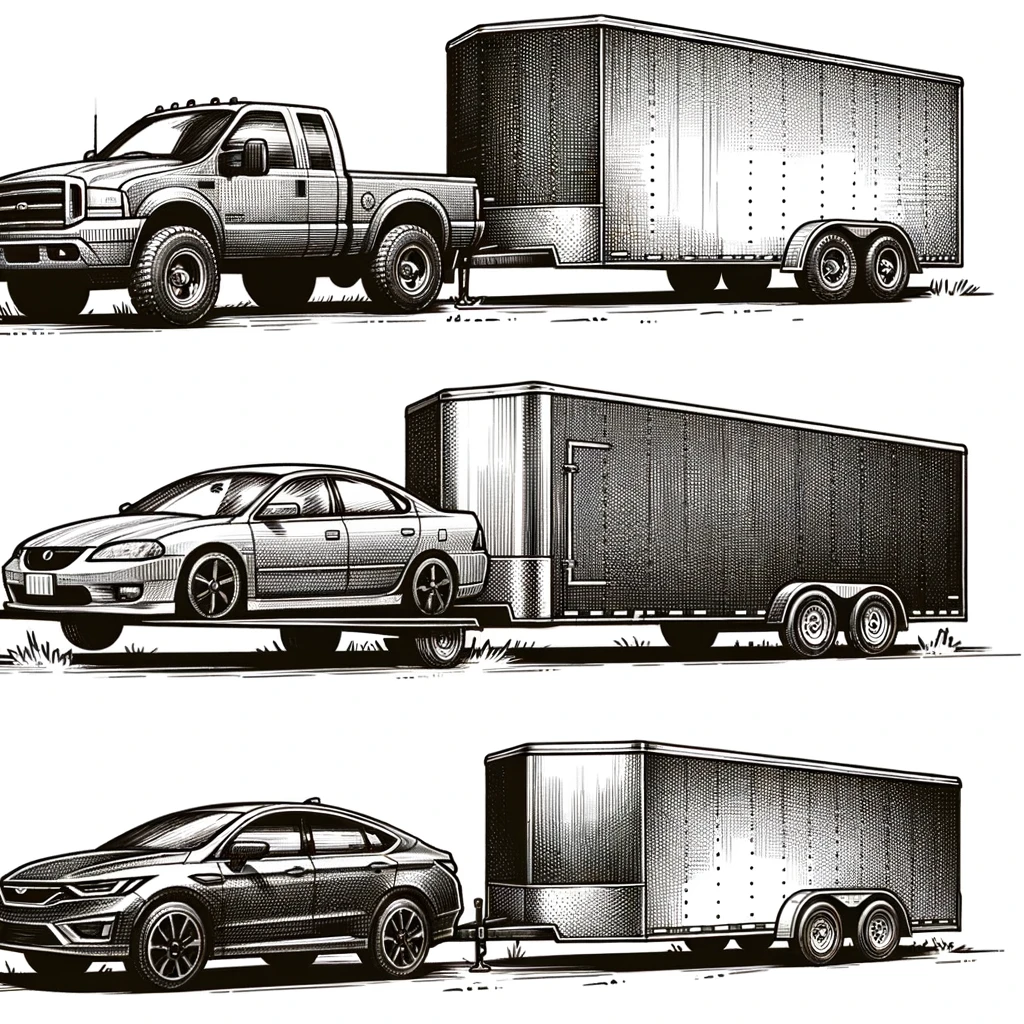 enclosed car trailer rental