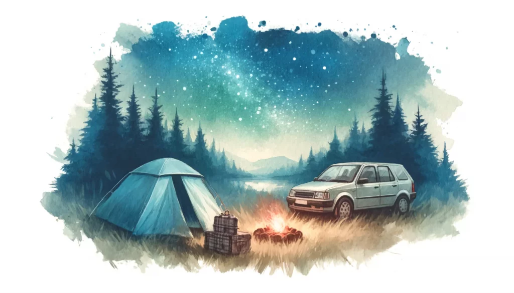 Watercolor hacks for camping