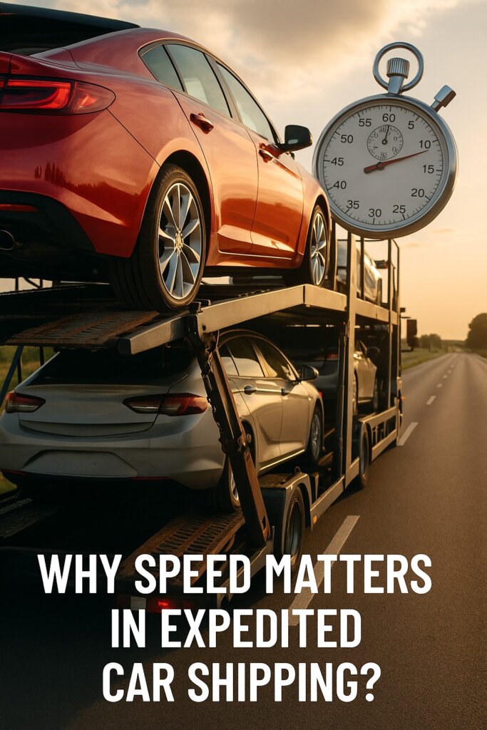 Why speed matters in expedited car shipping.