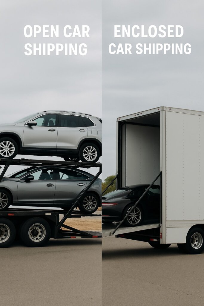 Open shipping vs Enclosed shipping