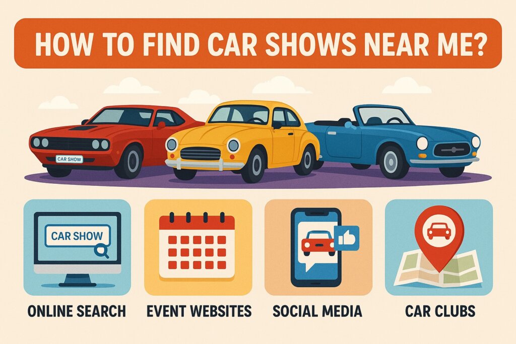 Infographic on how to find car shows near me?