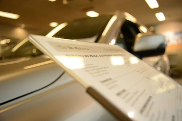 buying a car from a dealership